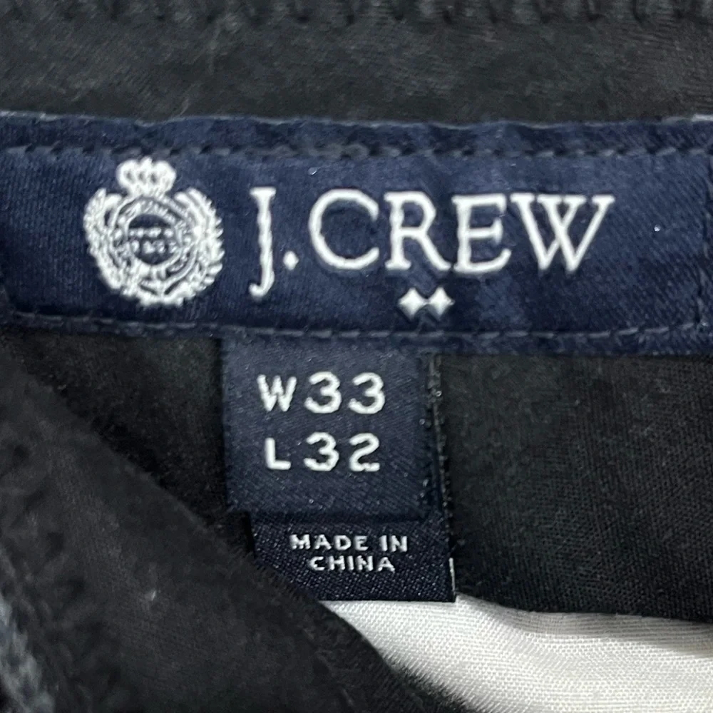 J. Crew Slim Gray Houndstooth Bedford Dress Pants Sz 33 x 32 Professional Career